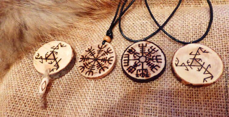 pendant with rune as a success talisman