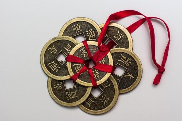 Chinese coins to attract money