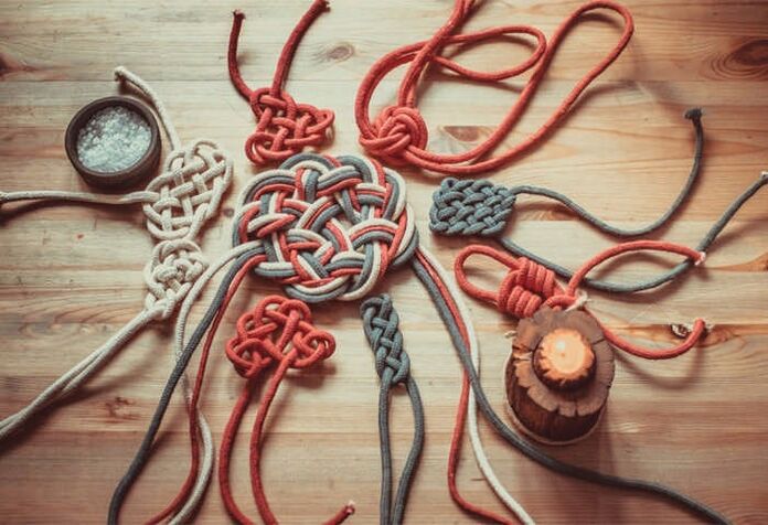 homemade charms for money from yarn