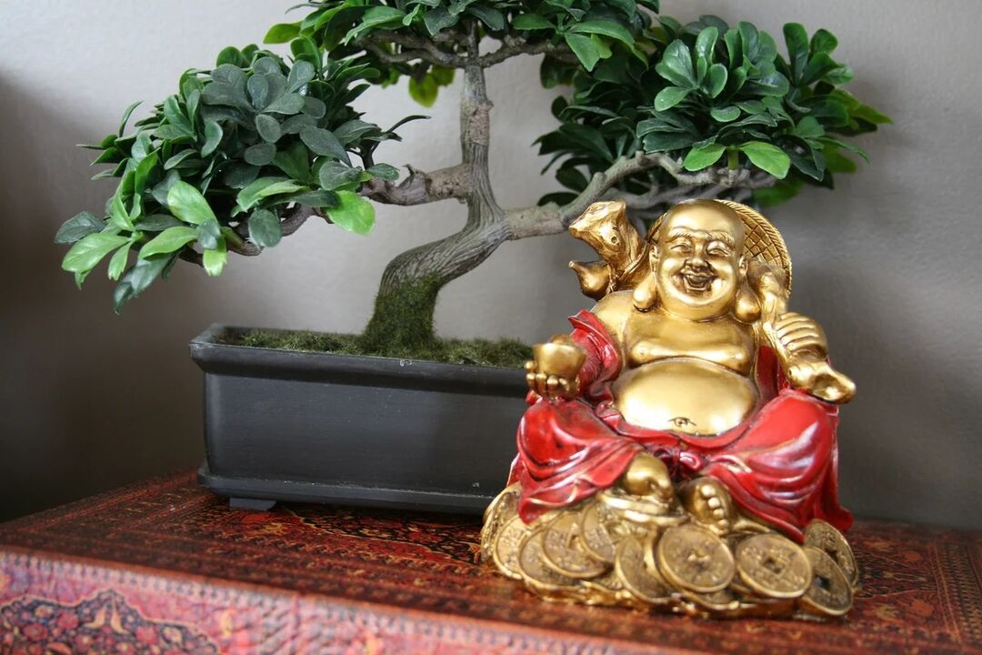 Financial well-being will be ensured by the statue of Hotei